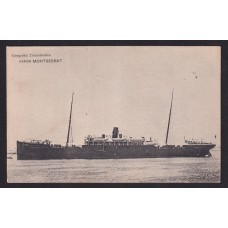 VAPOR MONTSERRAT COMPAÑÍA TRANSATLANTICA ANTIGUA TARJETA POSTAL ESPAÑA